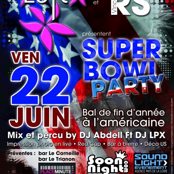SUPERBOWL PARTY « Bal de fin d'année à l'Américaine FIN DU BAC