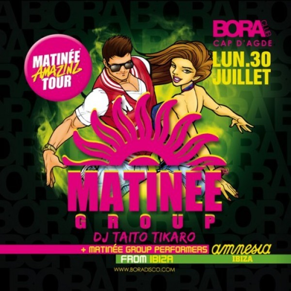Matinée group from ibiza au boraclub
