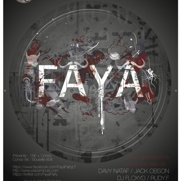 - FAYA Party #1 - 15 NOVEMBRE - REDLIGHT