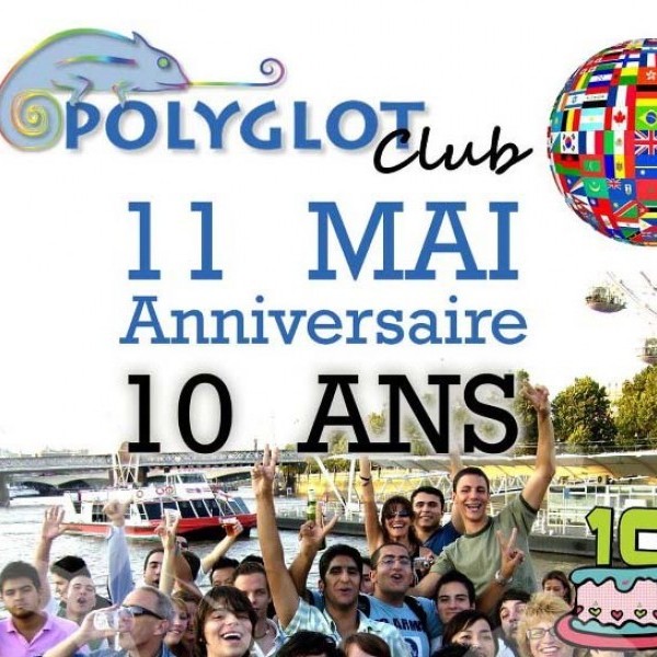 « Anniversaire des 10 ANS POLYGLOT CLUB !!! » BOAT PARTY