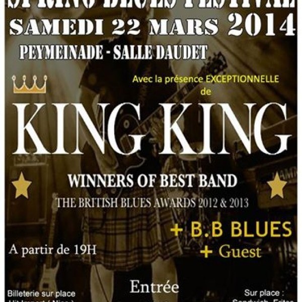 SPRING BLUES FESTIVAL 2014 : KING KING + Guests