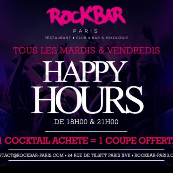 HAPPY HOURS@ ROCKBAR