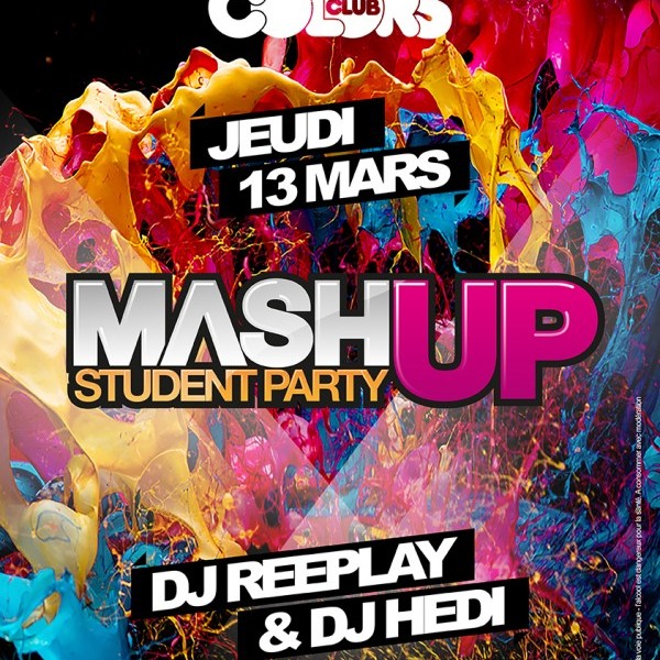 MASH UP STUDENT PARTY - COLORS CLUB 13/03/14
