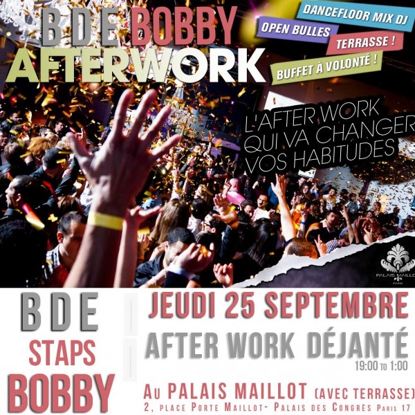 BDE STAPS BOBBY - SOIREE CARRE VIP AU PALAIS M