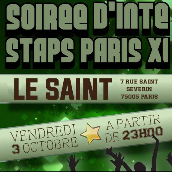 ★★★ SOIREE D'INTEGRATION STAPS ORSAY ★★★