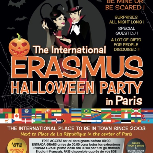 ERASMUS PARTY IN PARIS SPECIAL HALLOWEEN @ GIBUS PARIS