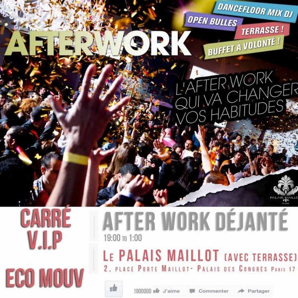 AFTER WORK CARRE VIP ECO MOUV AU PALAIS M