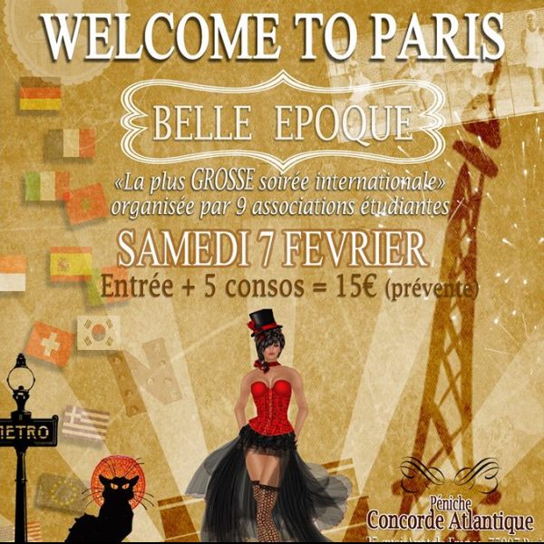 Soirée WELCOME TO PARIS ! Spéciale BELLE EPOQUE