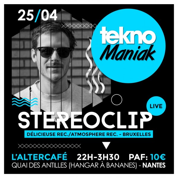 TEKNOMANIAK w/ STEREOCLIP - LIVE (Délicieuse Rec./Atmosphère Rec. - Bruxelles)