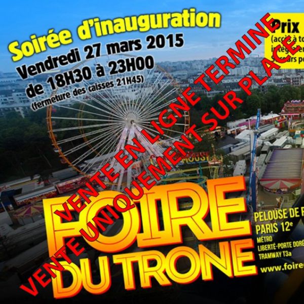 Foire du Trône - Soirée d'inauguration au profit du Secours Populaire