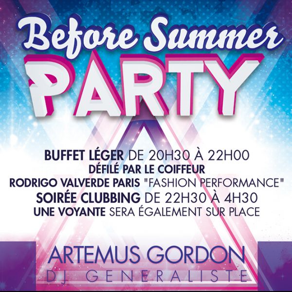 before summe party sur la peniche HENJO