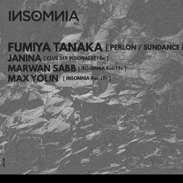 INSOMNIA with FUMIYA TANAKA [ PERLON ] • JANINA [ Club Der Visionaere / Berlin ] at Palais de Tokyo