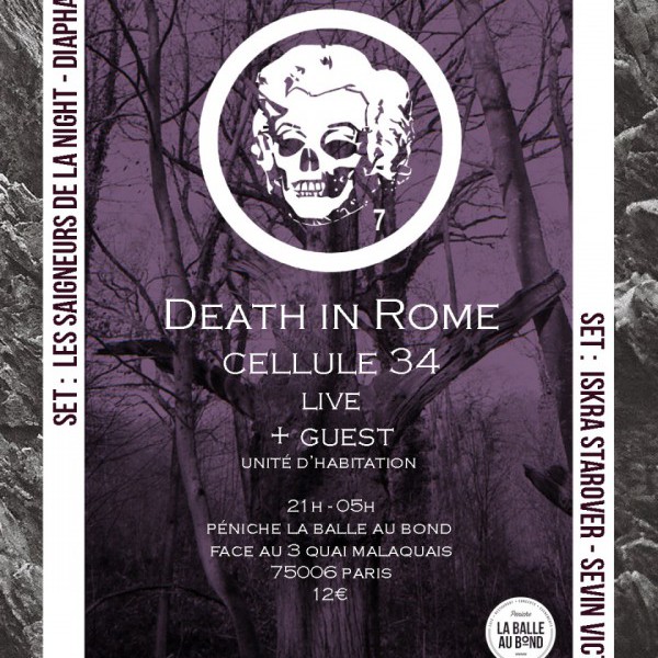 DEATH IN ROME // CELLULE 34 // LIVE + AFTER PARTY