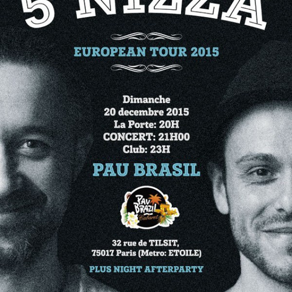5'NIZZA - CONCERT a PARIS ! 20/12/2015