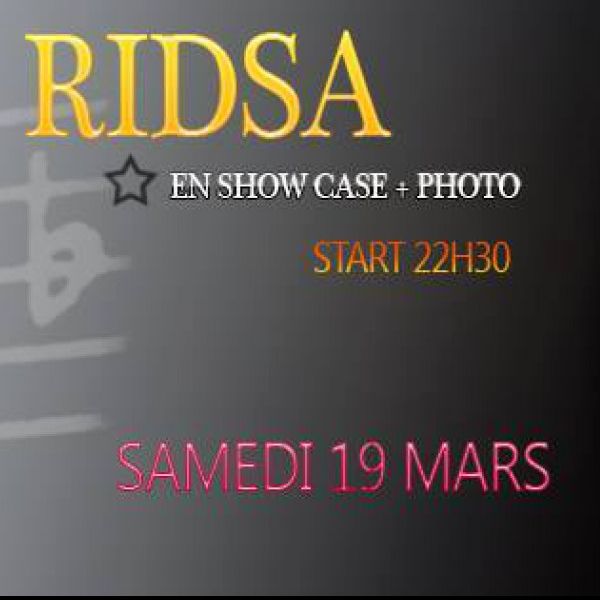 RIDSA EN SHOW CASE AU NEXT CLUB à CORBIGNY
