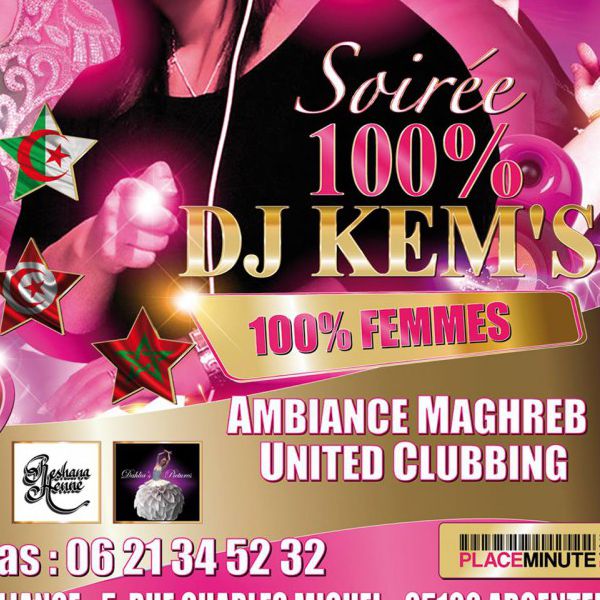 Soirée 100% DJ KEM'S entre Femmes