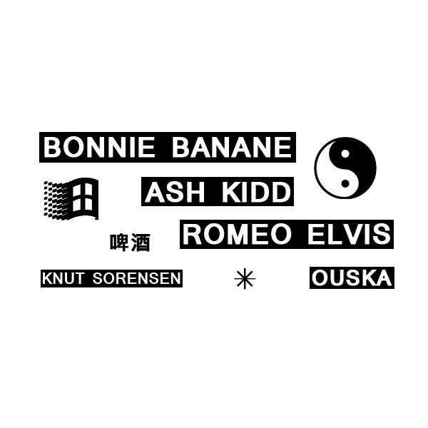 CASTLE HOOD PRESENTE:   BONNIE BANANE , ASH KIDD, ROMEO ELVIS, OUSKA, KNUT SORENSEN