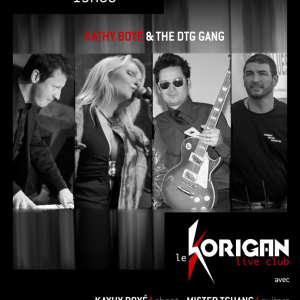 KATHY BOYE & the DTG GANG Concert Blues Le Korigan live club
