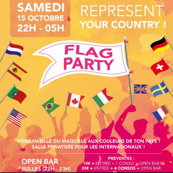 FLAG PARTY - Represent Your Country !