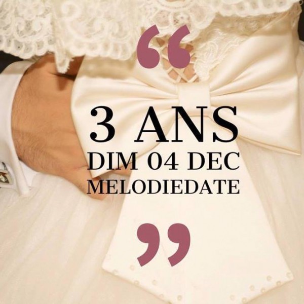 "BLING BLING" 3 YEARS-BIRTHDAY MELODIEDATE