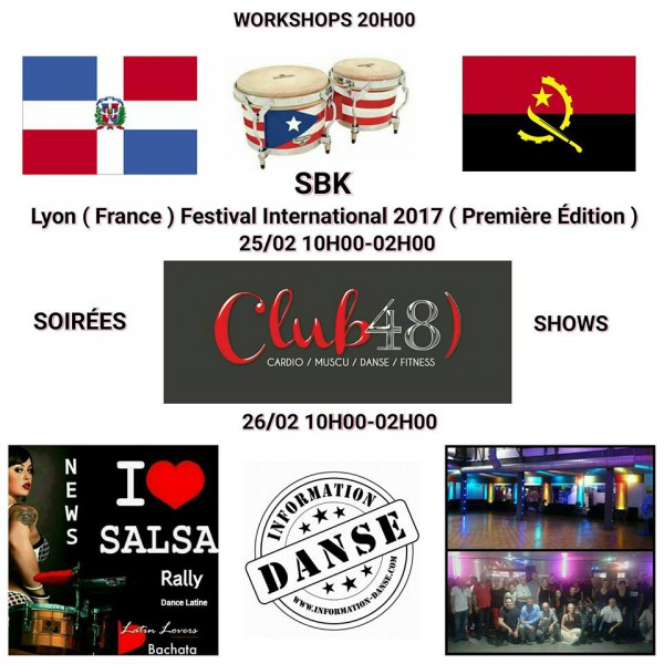 FESTIVAL INTERNATIONAL LYON 2017 SALSA BACHATA KIZOMBA WEST COAST SWING