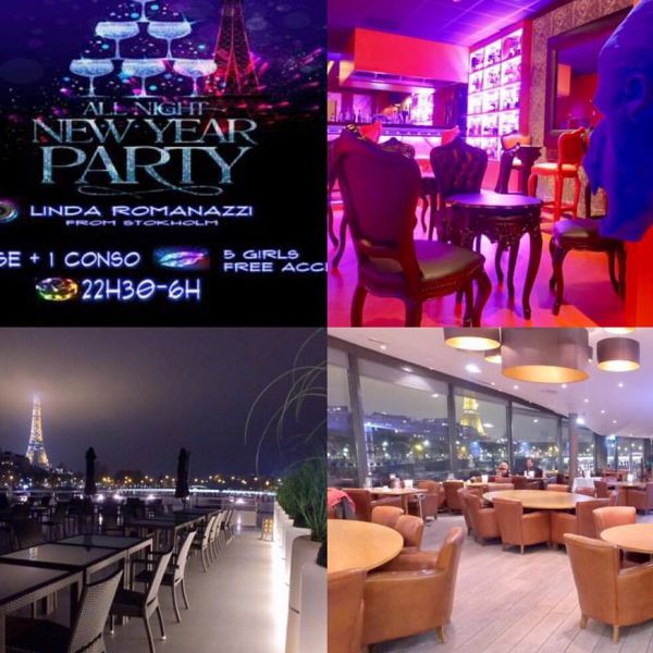 Hype New Year,(dupleix terrasse 360, Restaurant, New Club) sous la tour Eiffel avec OPEN CHAMP !