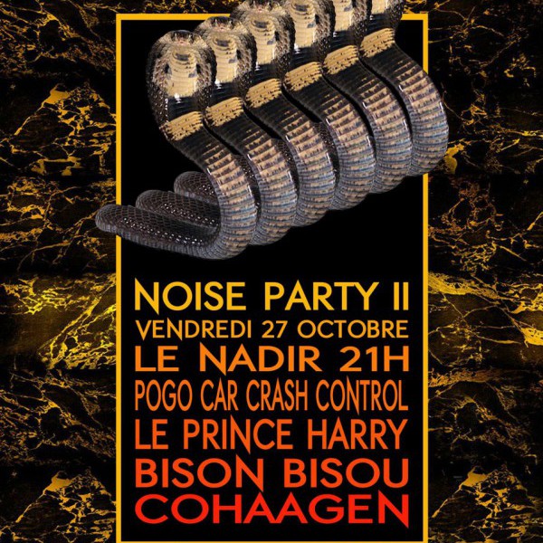 NOISE PARTY 2 : COHAAGEN + BISON BISOU + LE PRINCE HARRY + POGO CRASH CAR CONTROL