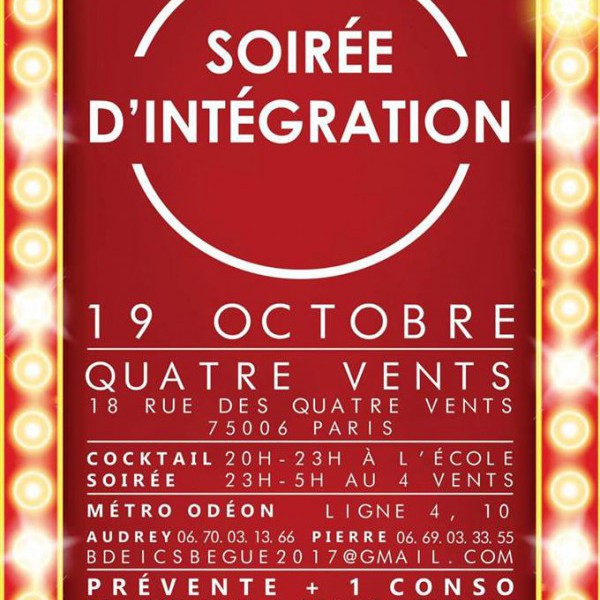 Soirée D'intégration ICS BEGUE