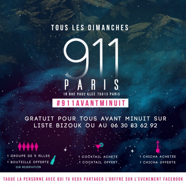 The List ! Tous les dimanches au 911 Paris