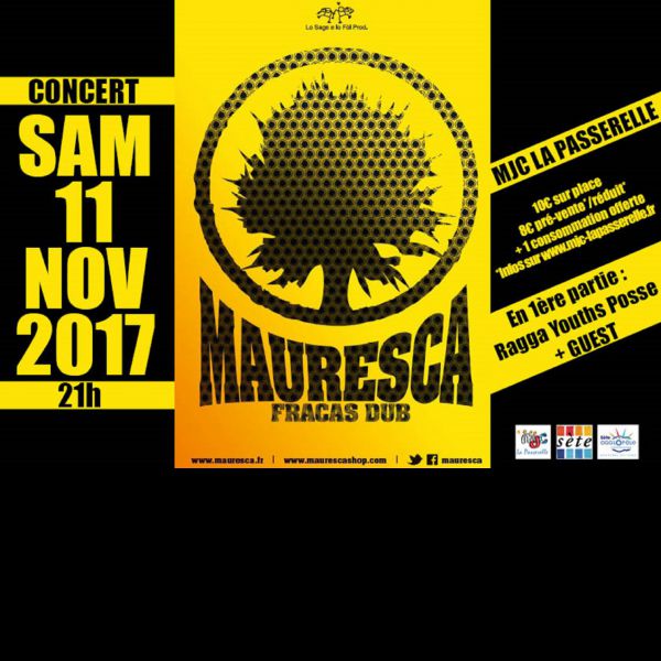 Concert Mauresca Fracàs Dub à la MJC La Passerelle Sète