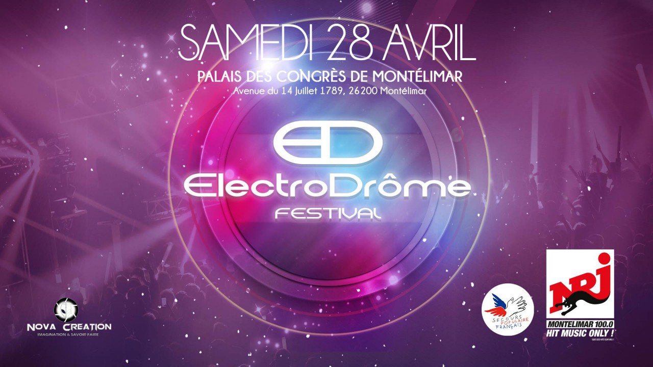 Avenue Du 14 Juillet 1789 26200 Montélimar ElectroDrôme Festival 2018 - Palais des Congrès Montélimar | Placeminute