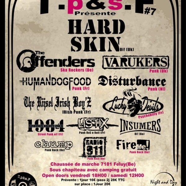 Traditionnel punk et skins festival T.p&s.F#7 2018
