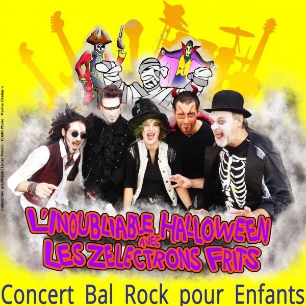 L'Inoubliable Halloween avec Les Zélectrons Frits - Concert Bal Rock pour Enfants