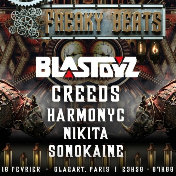 Freaky Beats #16 w/ Blastoyz, Creeds, Harmonyc, Nikita, Sonokaïne !
