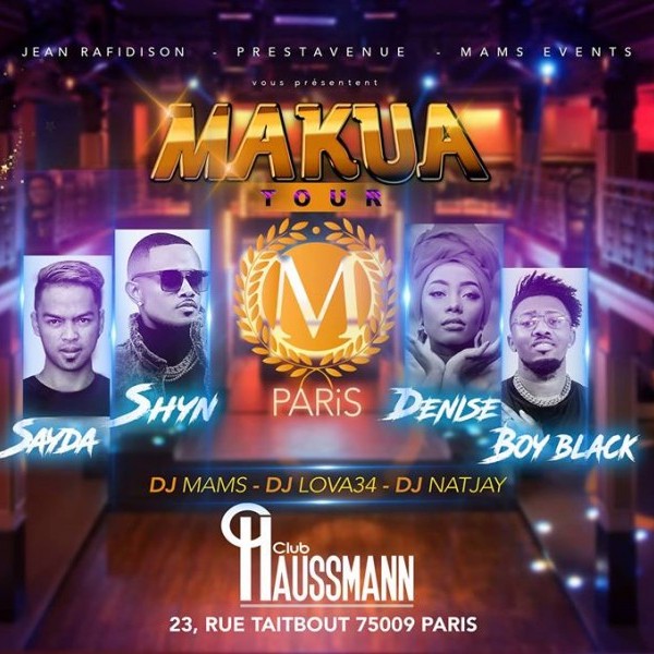 MAKUA TOUR ✭✭✭ PARIS ✭✭✭ CLUB HAUSSMANN