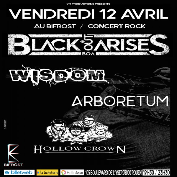 CONCERT [ROCK]  / LE BIFROST LIVE / 12 AVRIL / ROUEN / 19H30 À 23H30.