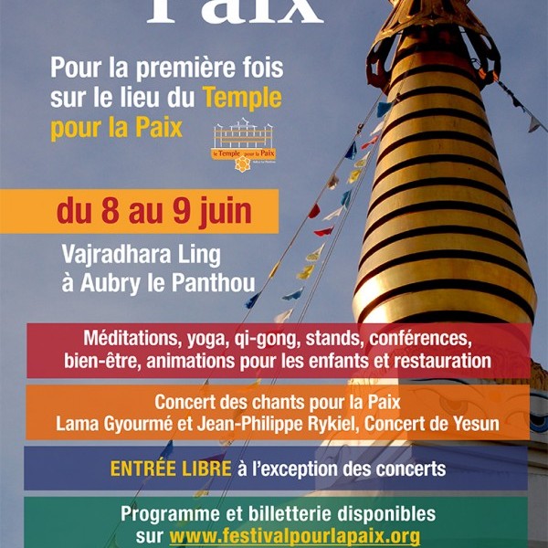 Festival pour la Paix à Vajradhara Ling, dans l'Orne en Normandie