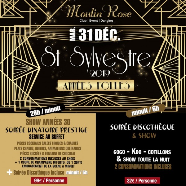 St Sylvestre 2019 - Soirée Dînatoire Prestige