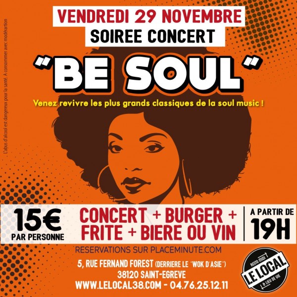 Soirée Burgers et Concert au Local à St Egreve