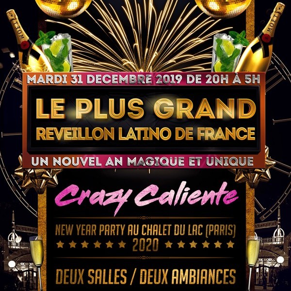 LE PLUS GRAND REVEILLON LATINO DE FRANCE (2 salles / 2 ambiances)