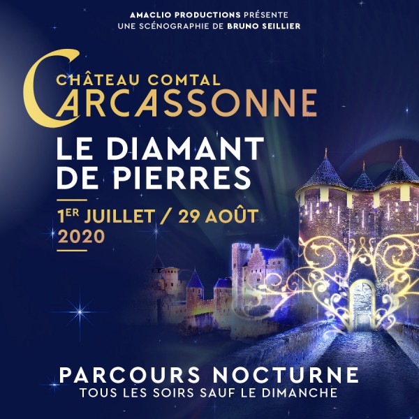 Parcours nocturne de Carcassonne - LE DIAMANT DE PIERRES