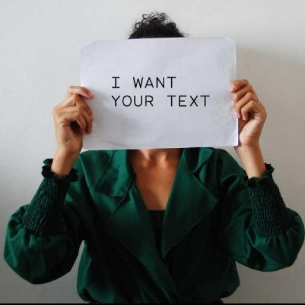 I want your text #1