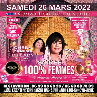 Soirée femme orientale cheba Yamina 2022