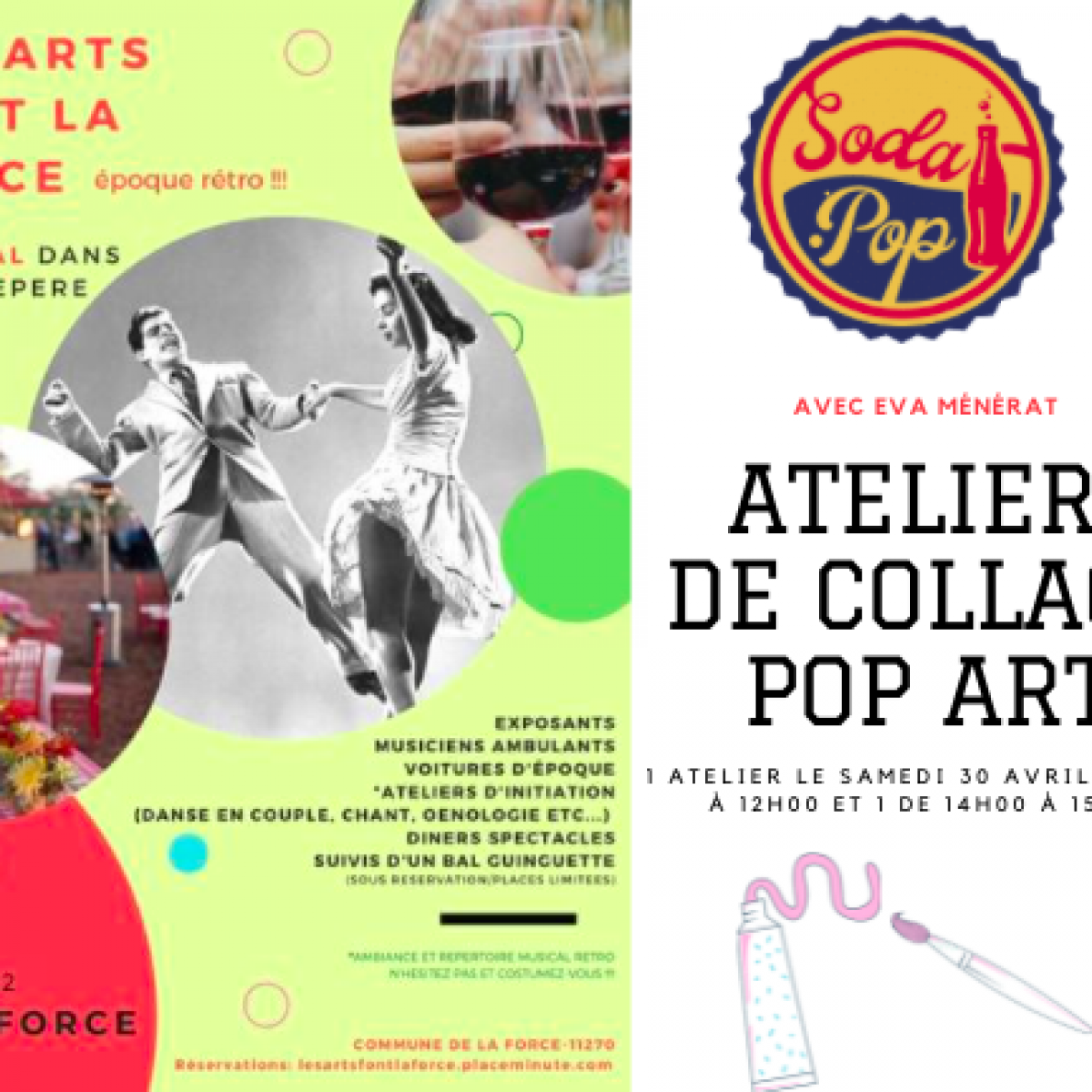 Festival "Les Arts font La Force" : Atelier de Collage Pop Art