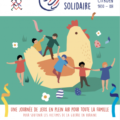 Chasse aux œufs solidaire du Secours populaire de Paris