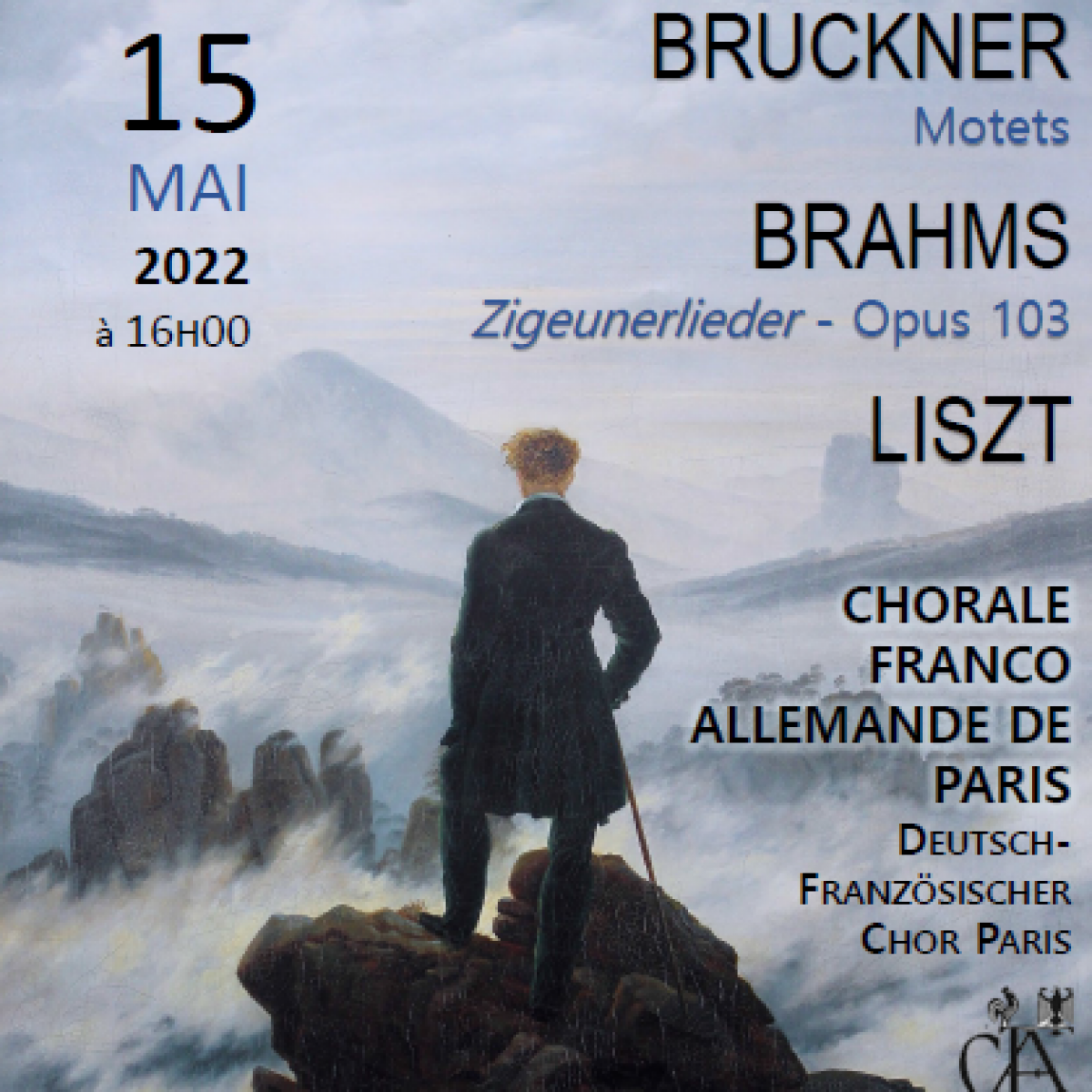 Brahms et Bruckner, œuvres vocales