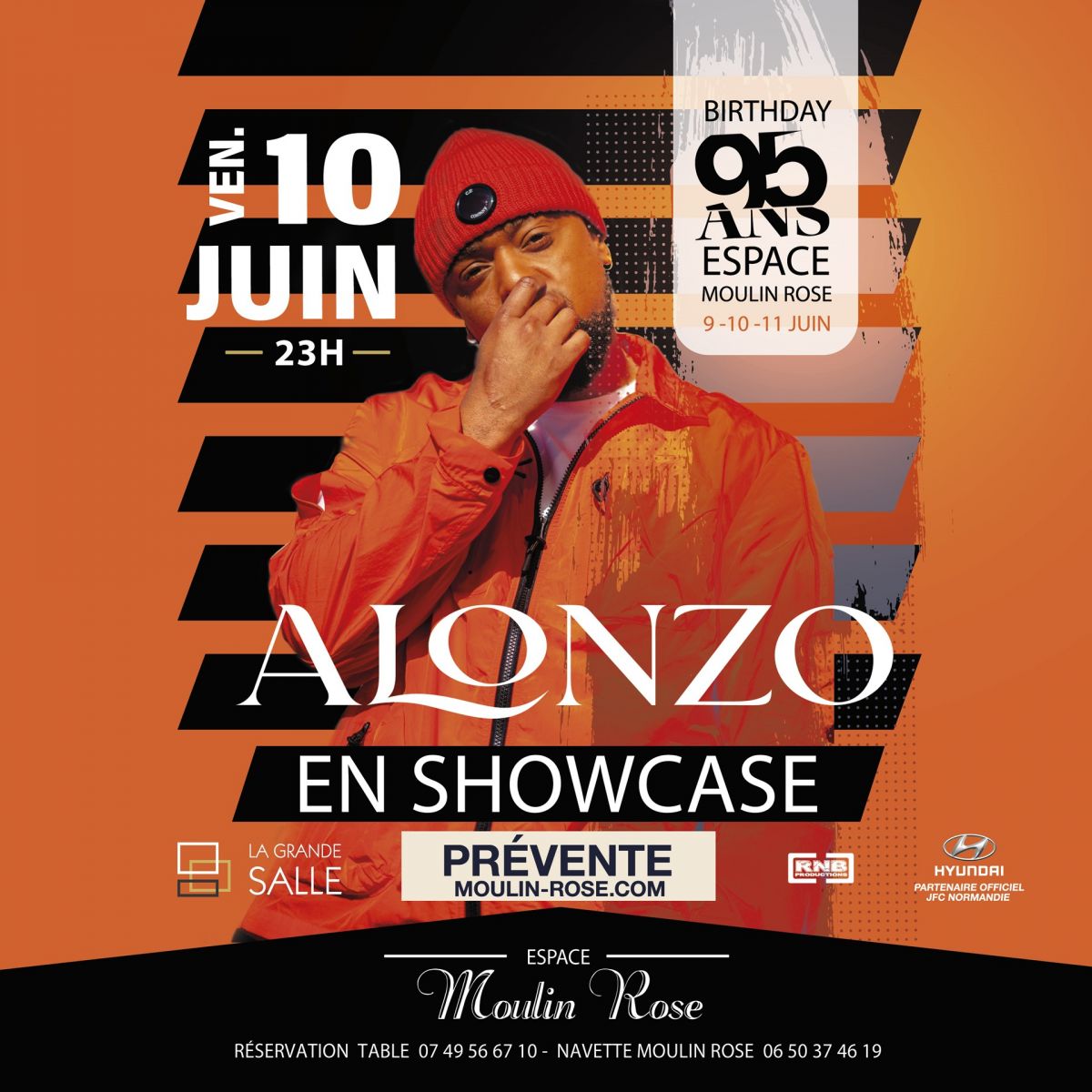 Alonzo - Showcase - Moulin Rose Birthday 95 ans