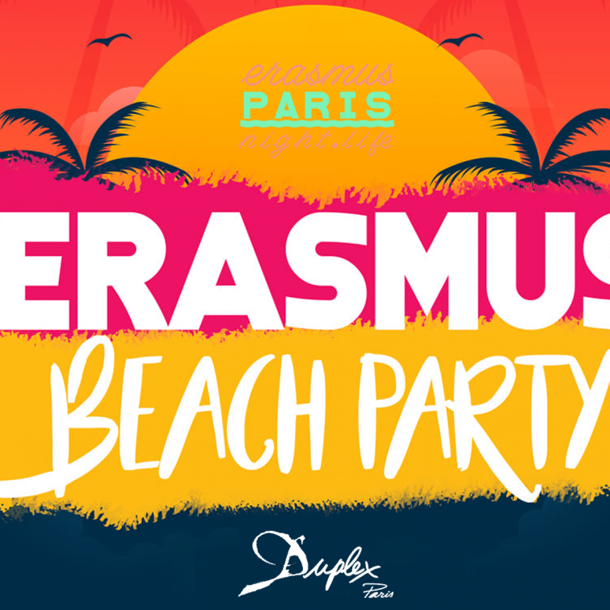 BEACH PARTY // Erasmus & International students in Paris