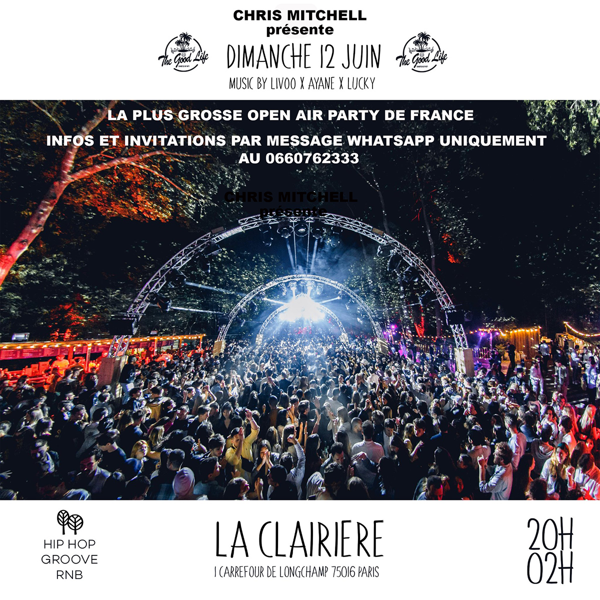 THE GOOD LIFE : OPEN AIR PARTY GÉANTE