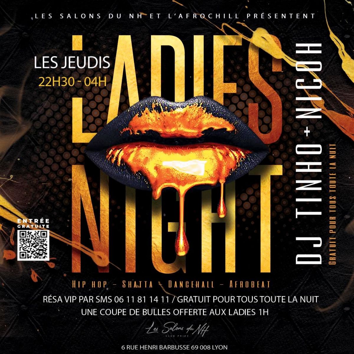 LES JEUDIS LADIES NIGHT DES SALONS DU NH